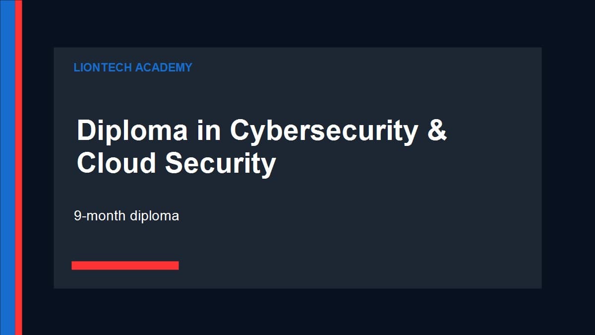 Diploma in Cybersecurity & Cloud Security portal application